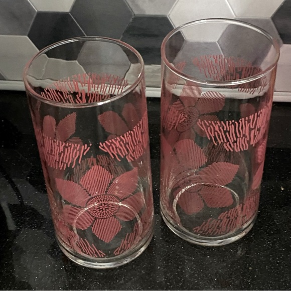 Libbey Drinkware Red Roses - Picture 2 of 5